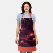 nevelsluier schort (Gedragen)