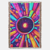 Neveluitbarsting: Kosmische Kaleidoscoop Deken (Voorkant Verticaal)
