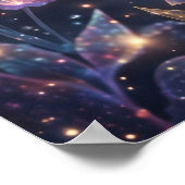 Nevelvlinder Kosmische Vleugels Poster (Hoek)