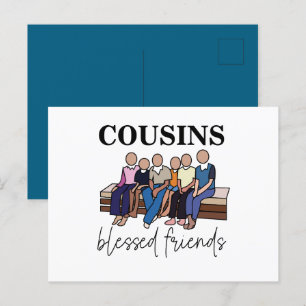 Neven Gezegende Vrienden Familiereünie Briefkaart