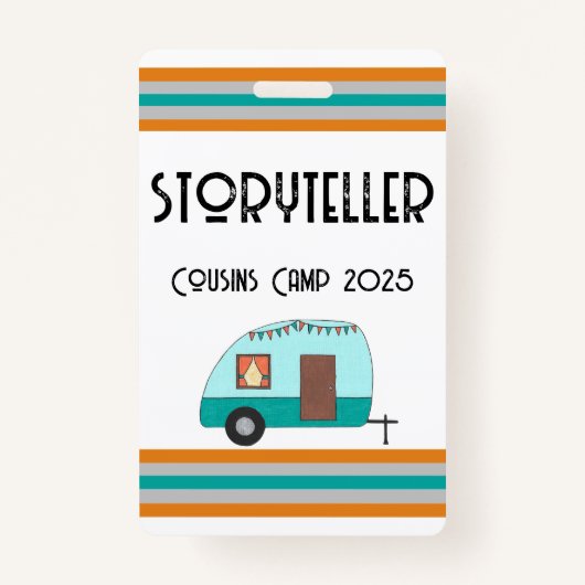 Neven Kamp Retro Camper Badge (Voorkant)