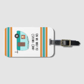 Neven Kamp Retro Camper Bagagelabel (Voorkant (horizontaal))