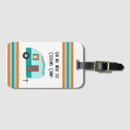 Neven Kamp Retro Camper Bagagelabel