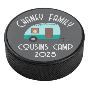 Neven Kamp Retro Camper Hockey Puck