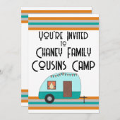 Neven Kamp Retro Camper Kaart (Voorkant / Achterkant)