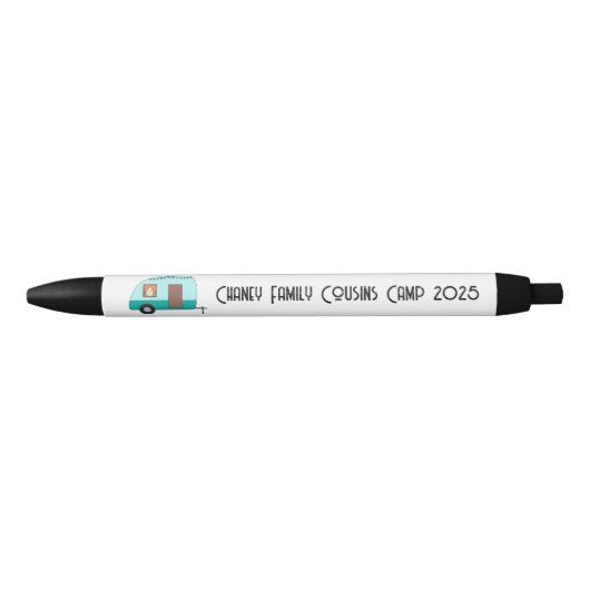 Neven Kamp Retro Camper Zwarte Inkt Pen (Voorkant)