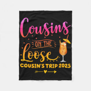 Neven op een vrolijke cruise trip 2025 Matching Fleece Deken