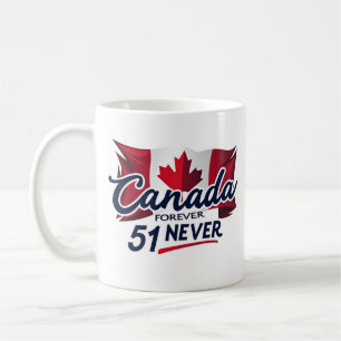 Never 51, Canada Forever, Canadese vlag esdoornbla Koffiemok