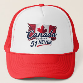 Never 51, Canada Forever, Canadese vlag esdoornbla Trucker Pet
