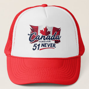 Never 51, Canada Forever, Canadese vlag esdoornbla Trucker Pet