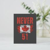 Never 51 Canada is niet te koop Briefkaart (Staand voorkant)