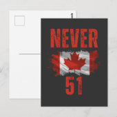 Never 51 Canada is niet te koop Briefkaart (Voorkant / Achterkant)