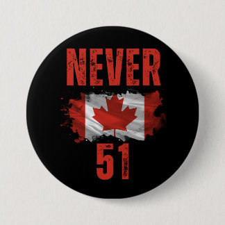 Never 51 Canada is niet te koop Ronde Button 7,6 Cm