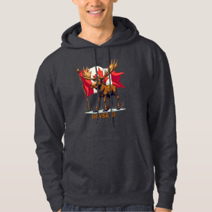 Never 51, Moose, Canada Canadese vlag esdoornblad, Hoodie