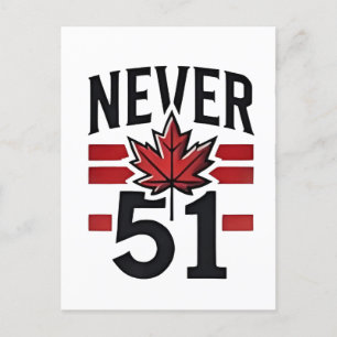 Never 51st Funny Canada is niet te koop Briefkaart