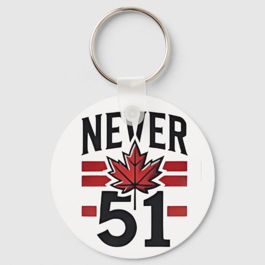 Never 51st Funny Canada is niet te koop Sleutelhanger (Voorkant)