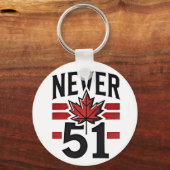 Never 51st Funny Canada is niet te koop Sleutelhanger (Voorkant)