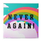 NEVER AGAIN TEGELTJE (Voorkant)