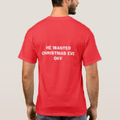 NEVER ANGER SANTA T-SHIRT (Achterkant)