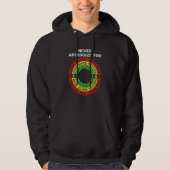 Never Apologize Black History Month BLM Melanin Pr Hoodie (Voorkant)
