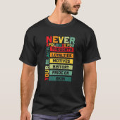 Never Apologize Black History Month BLM Melanin Pr T-shirt (Voorkant)