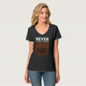 Never Apologize Black History Month BLM Melanin Pr T-shirt (Voorkant volledig)