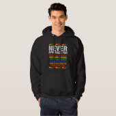 Never Apologize Your Blackness African Black Histo Hoodie (Voorkant volledig)