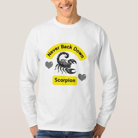 Never Back Down - Scorpion Spirit (Unisex T-shirt) T-shirt (Voorkant)