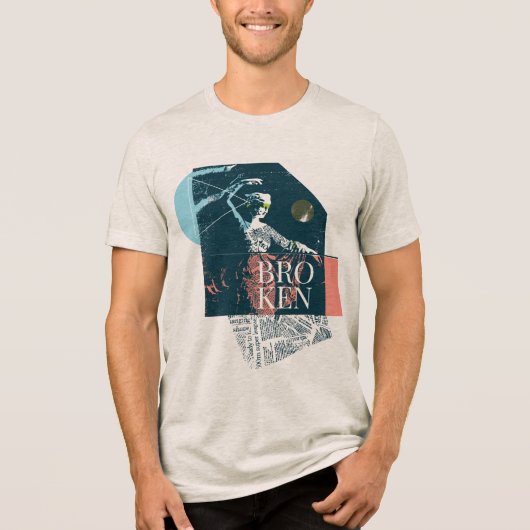 Never Care Tri-Blend Shirt (Voorkant)