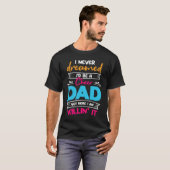 Never Dreamed I'd Be A Cheer Dad Biggest Fan Cheer T-shirt (Voorkant volledig)