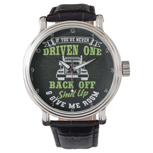 Never Driven One? Back Off, Give Room! Horloge (Voorkant)