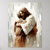 Never-ending Support, Digital Christian Art, Jesus Poster (Voorkant)