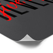 Never Ever Give Up, Insrational Motivational Quote Poster (Hoek)