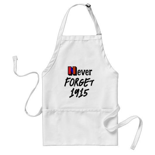 Never Forget 1915 Apron Standaard Schort (Voorkant)