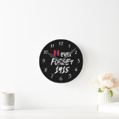 Never Forget 1915 Clock Ronde Klok (Huis)