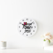 Never Forget 1915 Clock Ronde Klok (Huis)