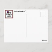 Never Forget 1915 Postcard Briefkaart (Achterkant)