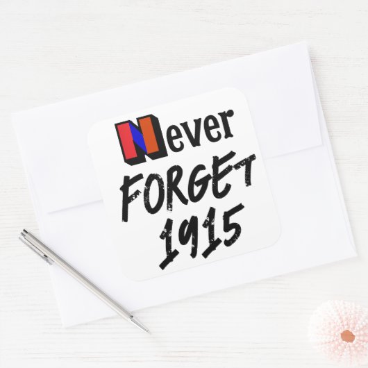 Never Forget 1915 Sticker (Envelop)