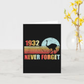 Never Forget 1932 Grote EMU Oorlog Grappig Austral Kaart (Gele Bloem)