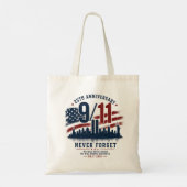 NEVER FORGET 25e verjaardag Boodschappentas Tote Bag (Achterkant)