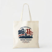NEVER FORGET 25e verjaardag Boodschappentas Tote Bag (Voorkant)