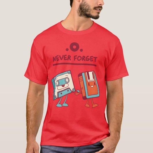Never forget 90s 90s Never forget gift on Mens fri T-shirt (Voorkant)