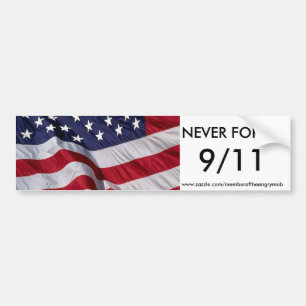 NEVER FORGET 9/11 bumpersticker