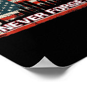 Never forget day memorial 21th verjaardag patriot poster (Hoek)