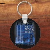 Never forget day memorial 21th verjaardag patriot sleutelhanger (Voorkant)