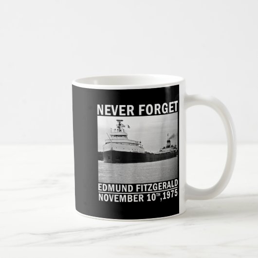 Never Forget – Edmund Fitzgerald Memorial Tee Nov. Koffiemok (Rechts)