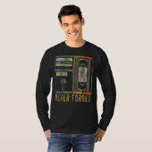Never Forget Floppy Disk Video Cassette Tapes Geek T-shirt (Voorkant volledig)