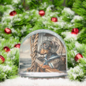 Never Forget Me Dachshund Sneeuwbol (Kerstmis)