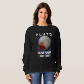 Never Forget Pluto 1930 2006 Planet Space Scienc Trui (Voorkant volledig)