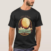 Never Forget Pluto Retro Style Space Science T-shirt (Voorkant)